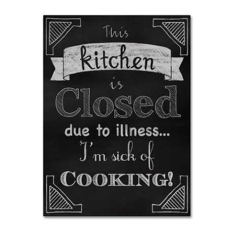 Tina Lavoie 'Sick Of Cooking' Canvas Art,14x19